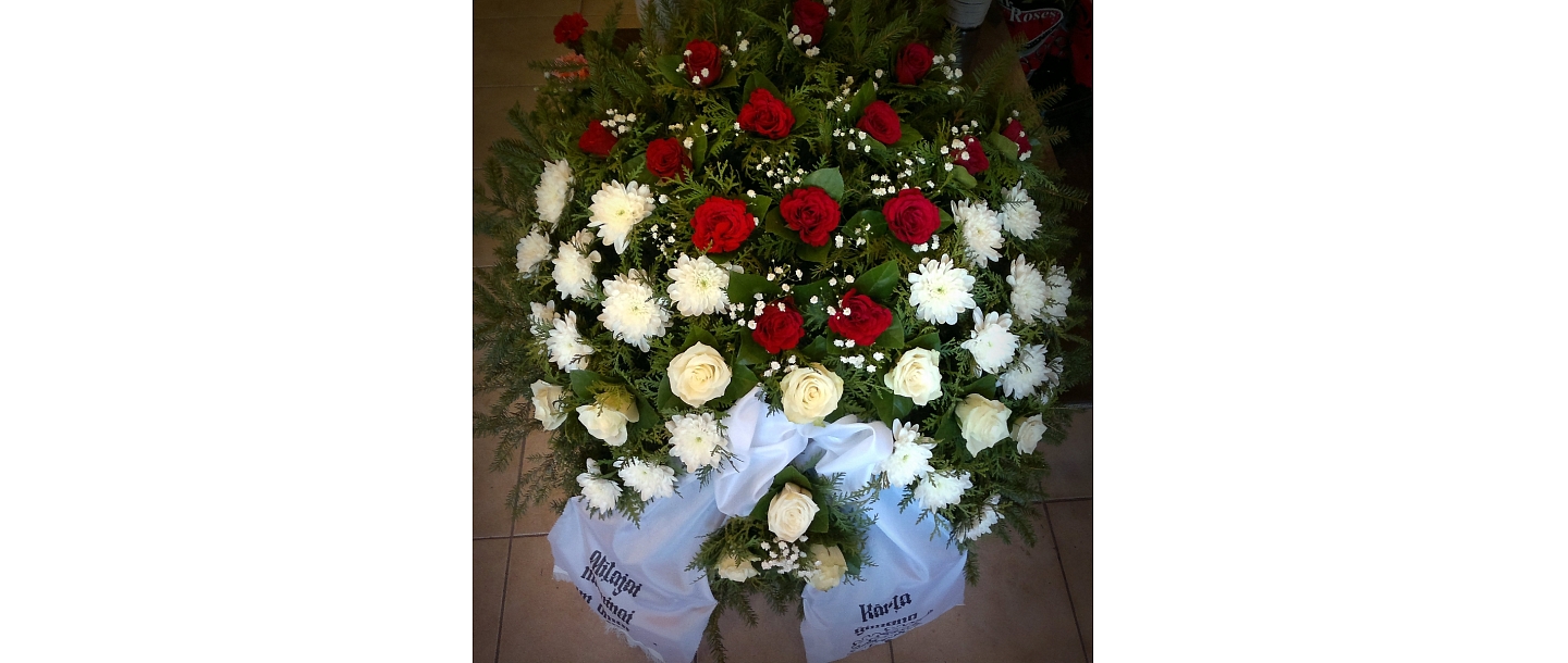 Funeral wreaths for companies with delivery in Jelgava