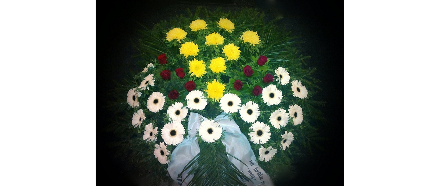 Funeral wreaths in Jelgava
