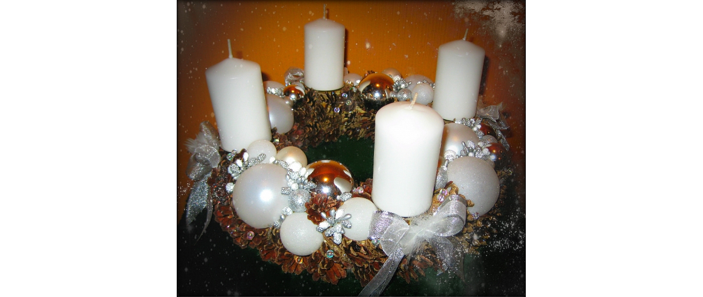 Floristikas materiāli adventes vainagiem Jelgavā