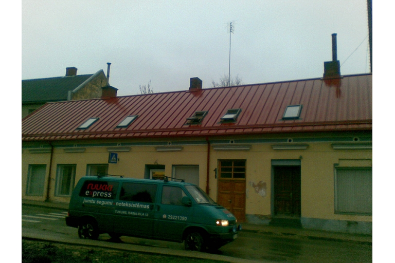 Rolled profile roofs, velux skylights