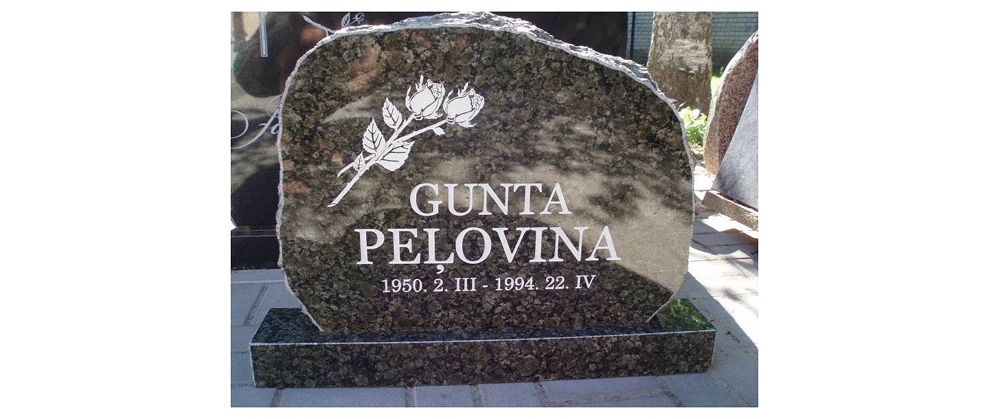 Stone processing, tombstones, grave stones