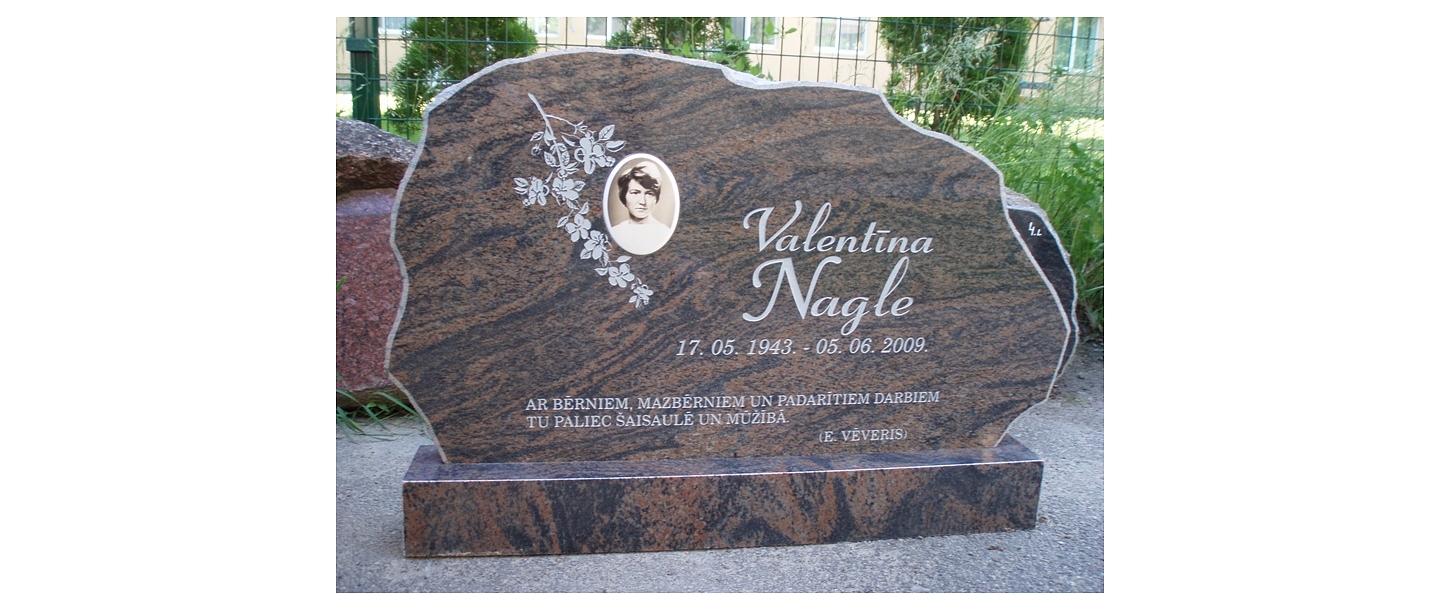 Stone processing, tombstones, grave stones