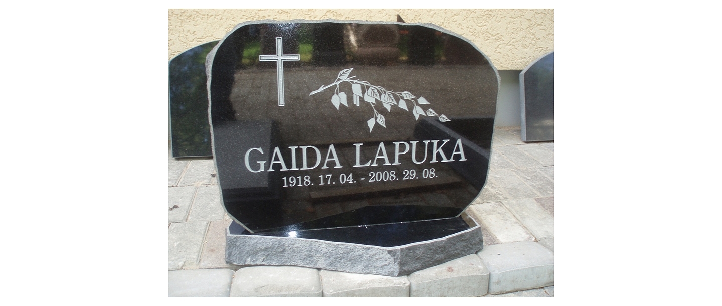 Stone processing, tombstones, grave stones