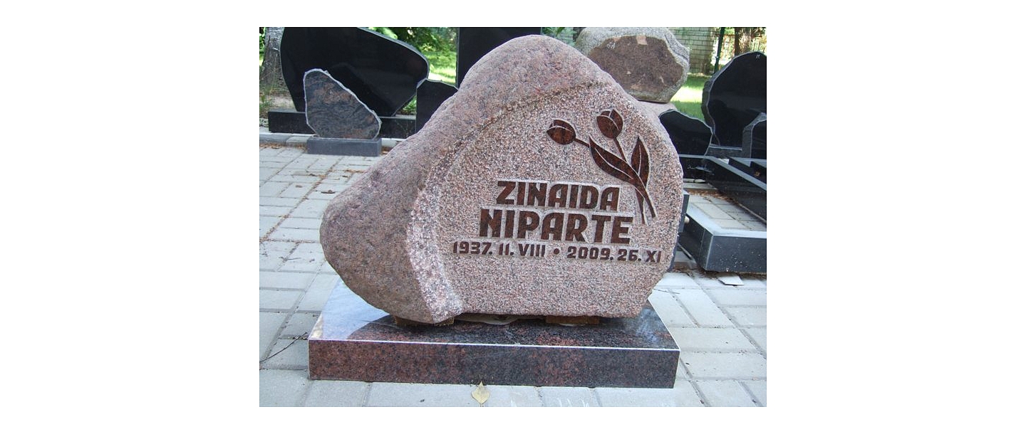 Stone processing, tombstones, grave stones