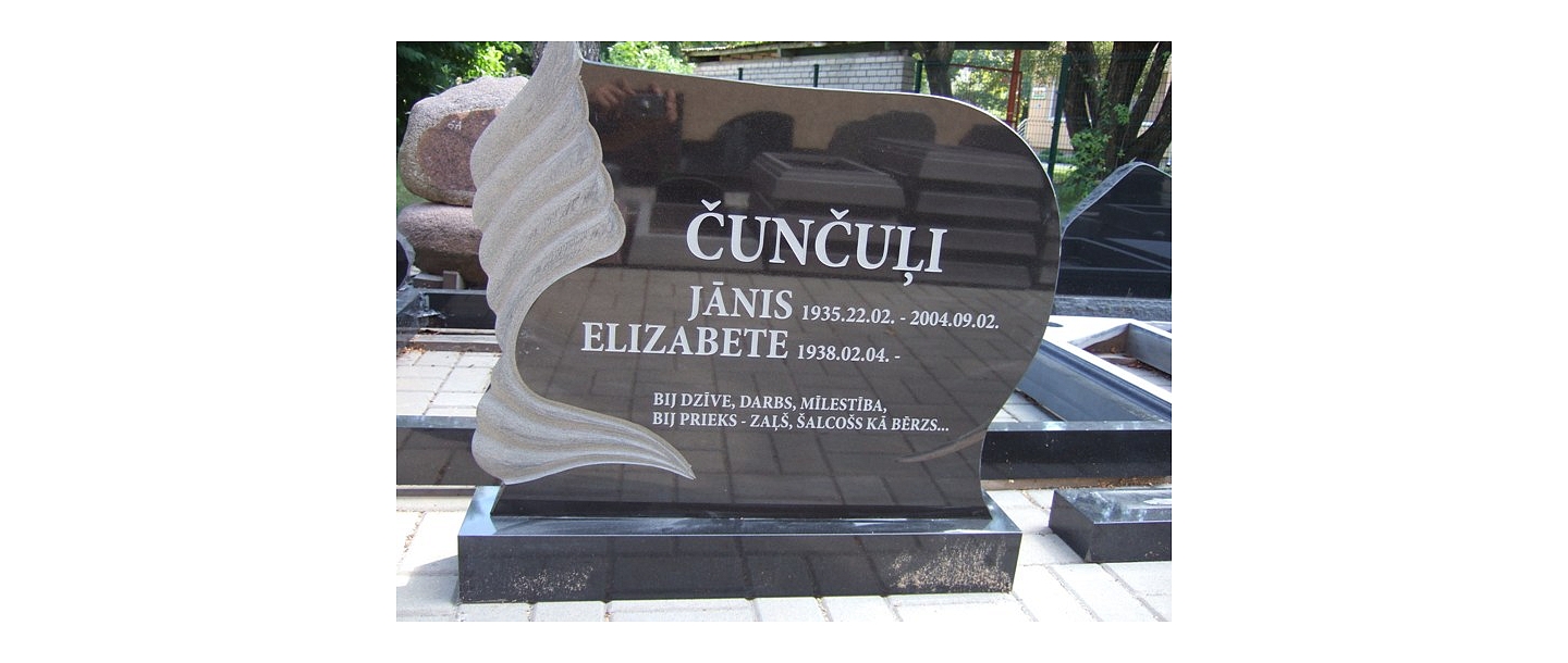 Akmens apstrāde, kapu pieminekļi, kapakmeņi