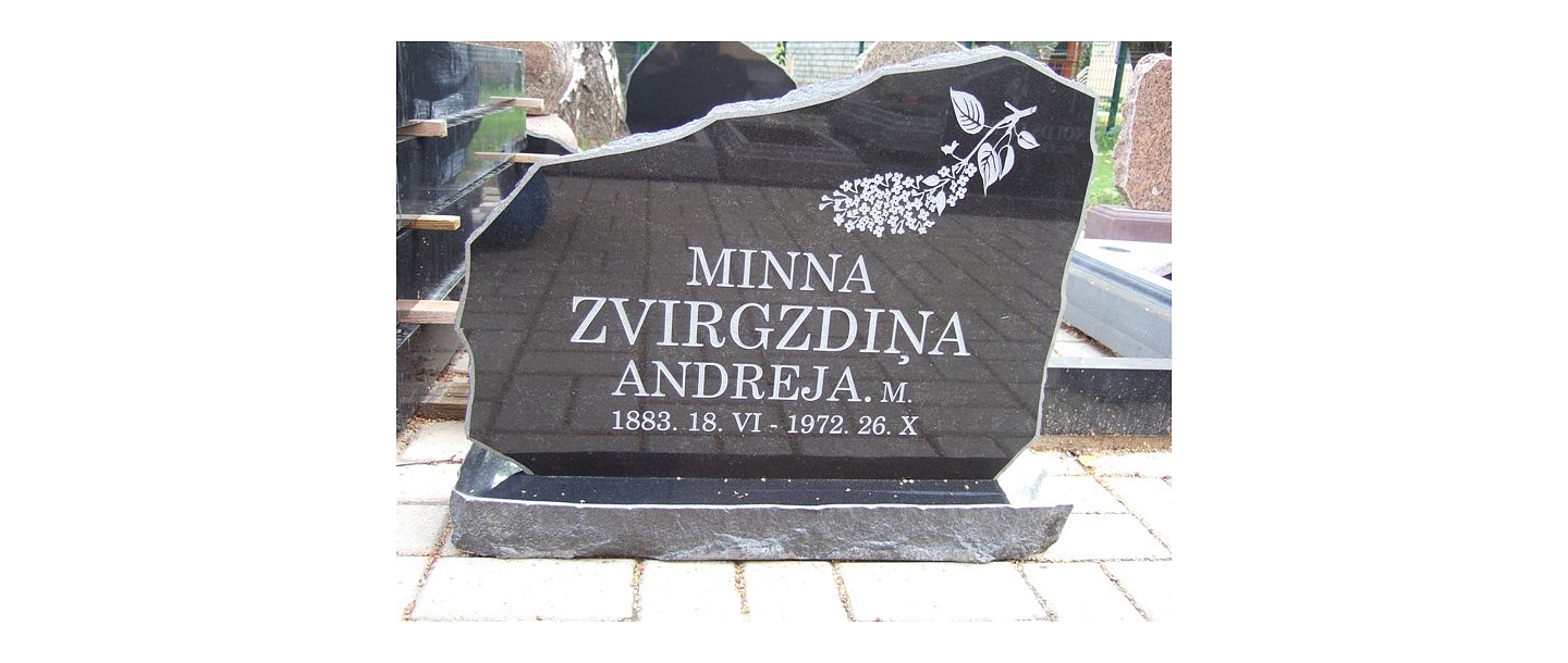 Stone processing, tombstones, grave stones