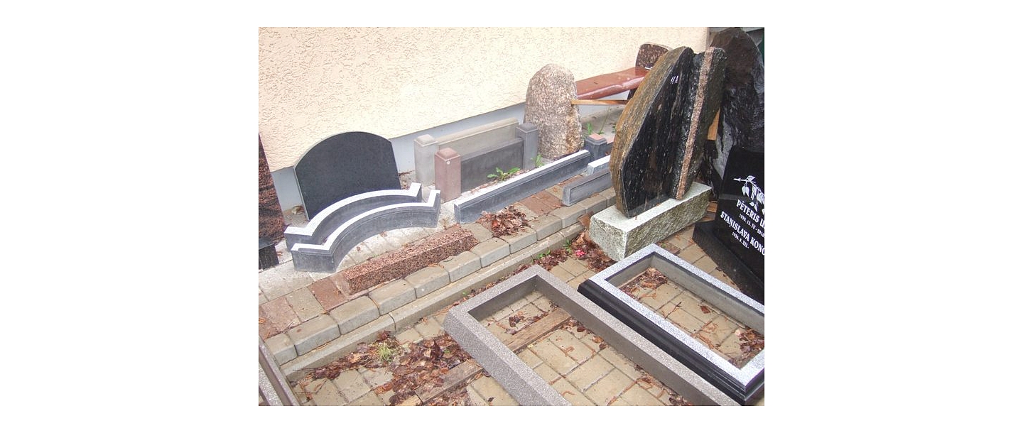 Stone processing, tombstones, grave stones