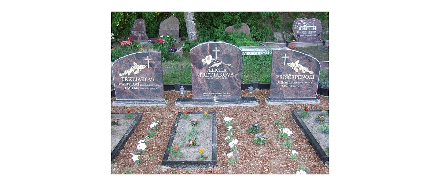 Stone processing, tombstones, grave stones