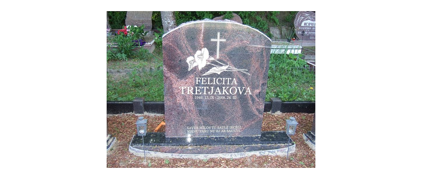 Stone processing, tombstones, grave stones