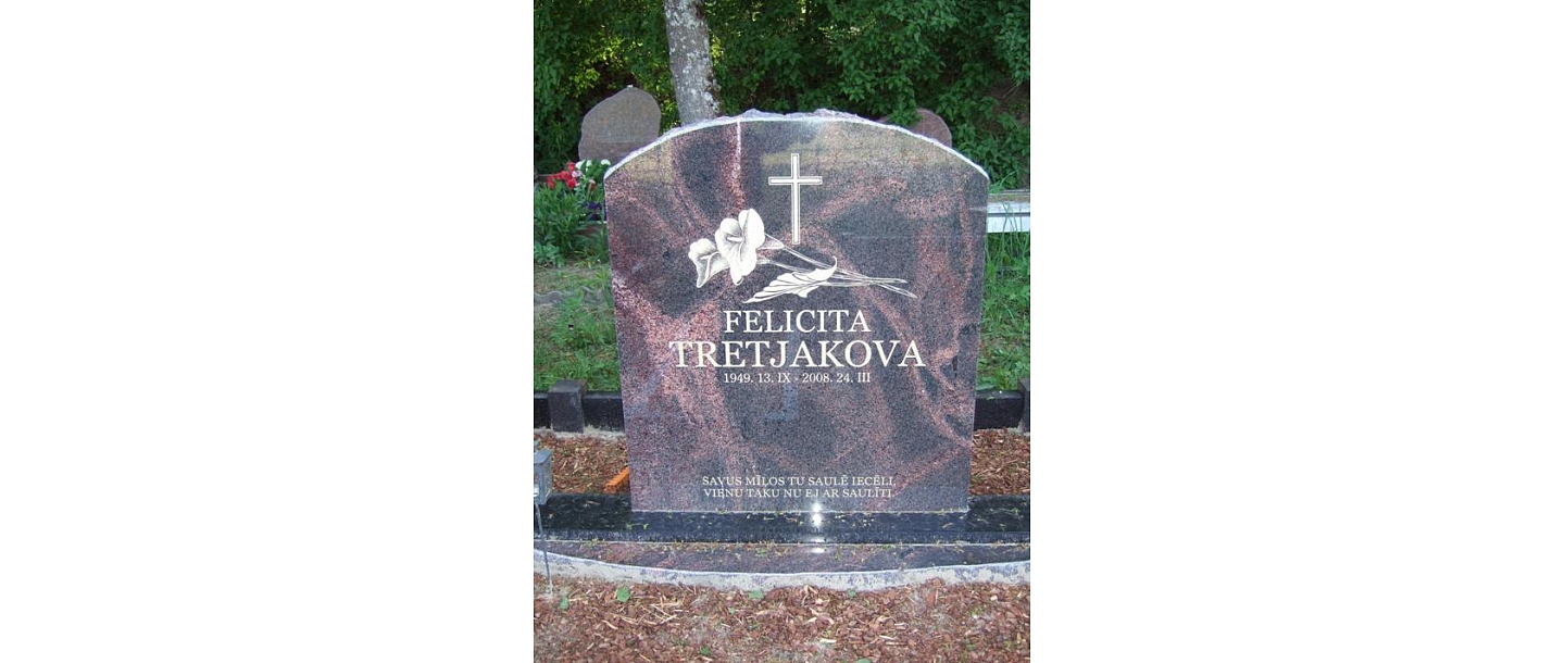 Stone processing, tombstones, grave stones