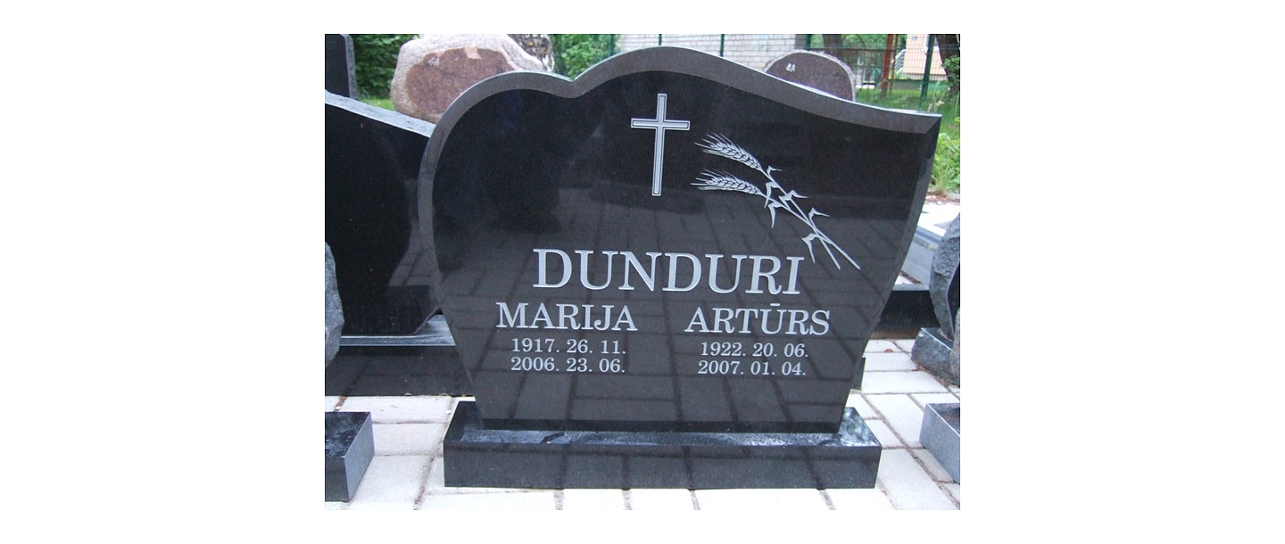 Stone processing, tombstones, grave stones