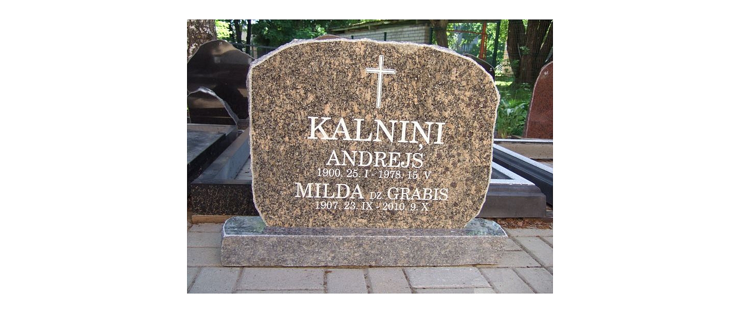 Stone processing, tombstones, grave stones