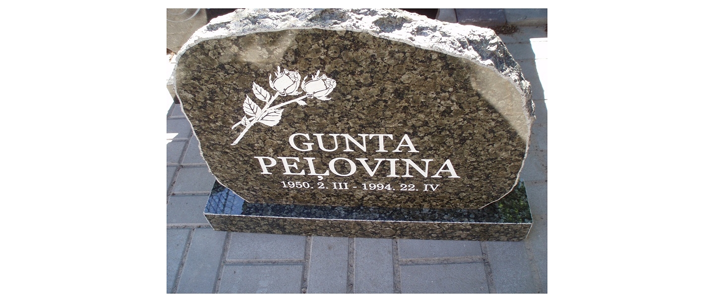 Stone processing, tombstones, grave stones