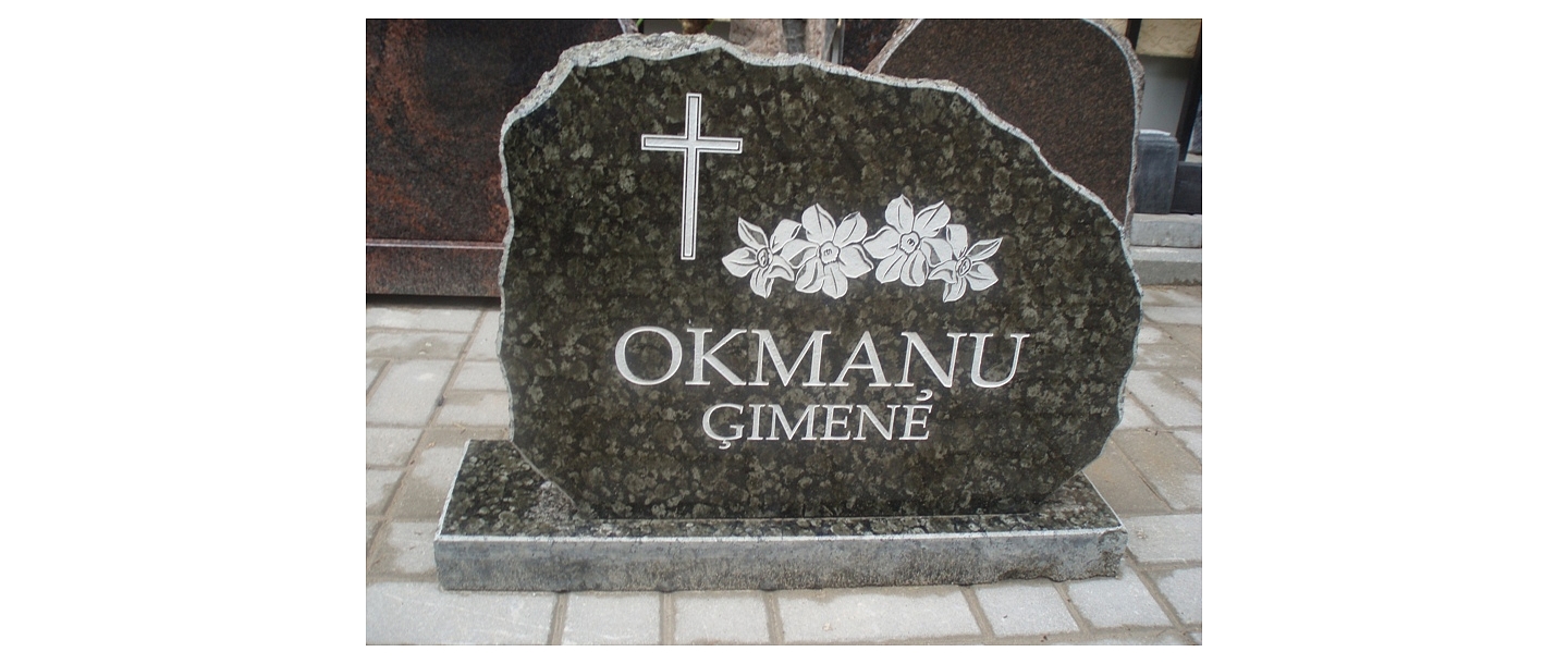 Akmens apstrāde, kapu pieminekļi, kapakmeņi