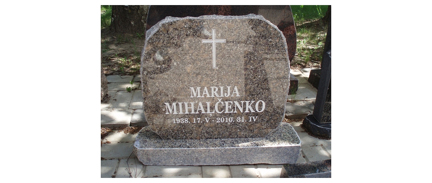 Stone processing, tombstones, grave stones