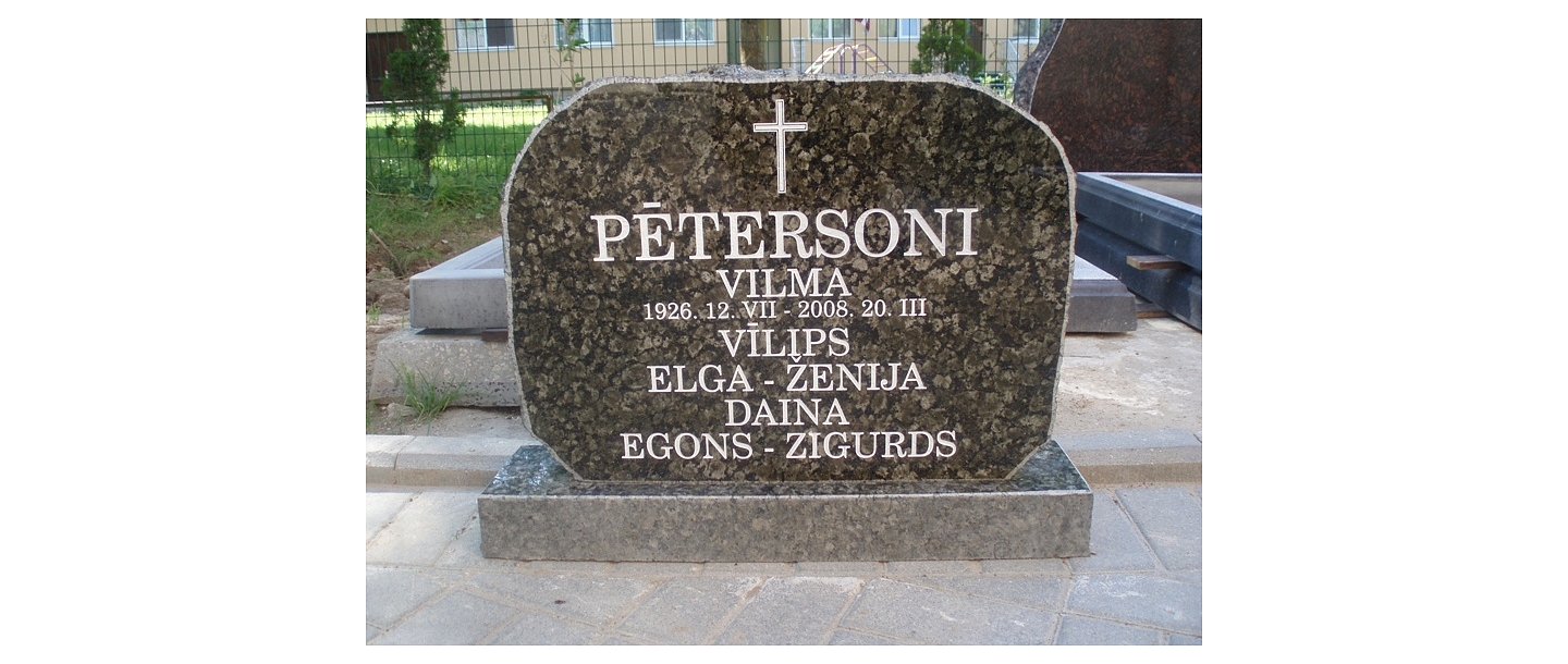 Stone processing, tombstones, grave stones