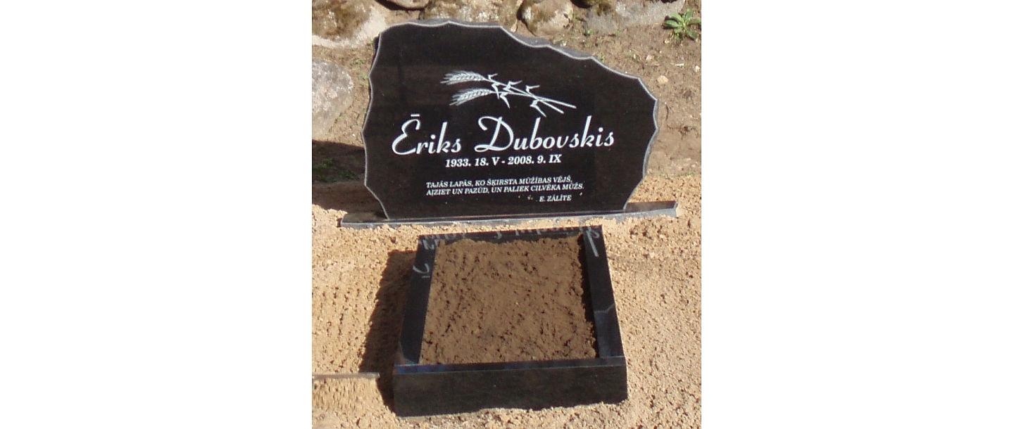 Stone processing, tombstones, grave stones