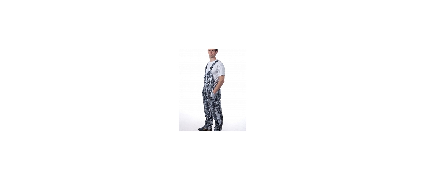 Half overalls with a warm lining