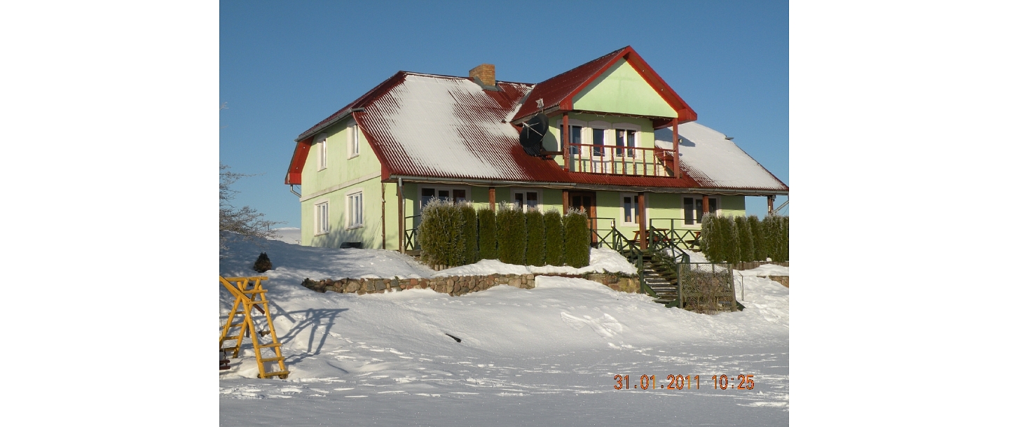 Guest house with a sauna in Vergale