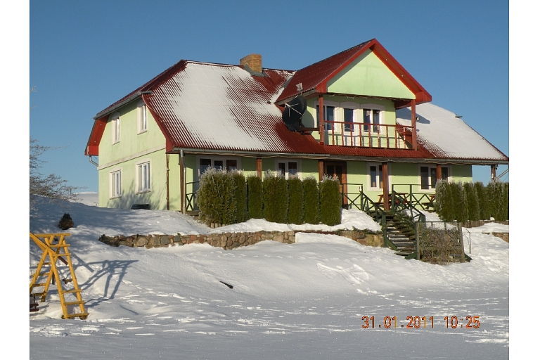 Guest house with a sauna in Vergale