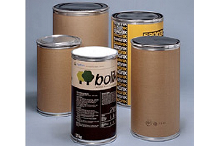 Cardboard barrels for storage of bulk materials