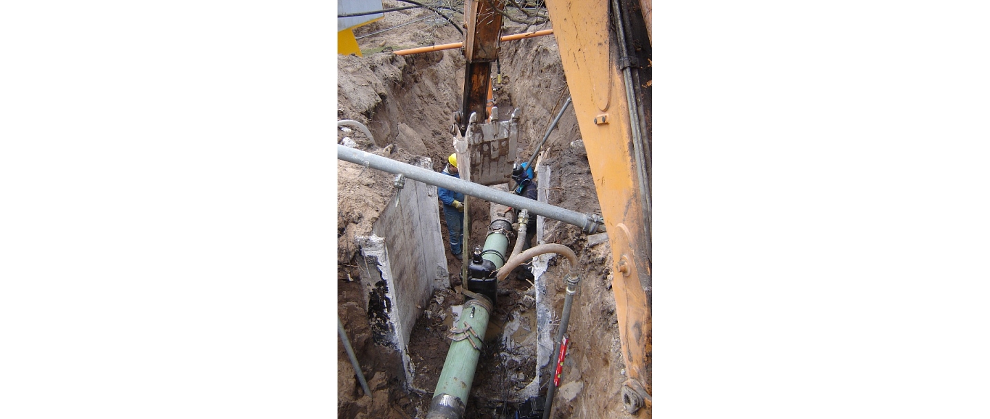 Gas line construction