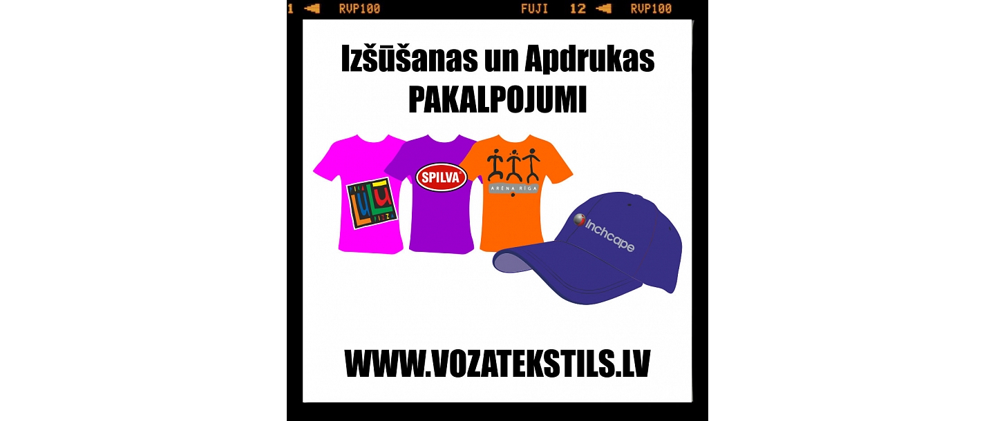 Izšūšanas pakalpojumi Rīgā