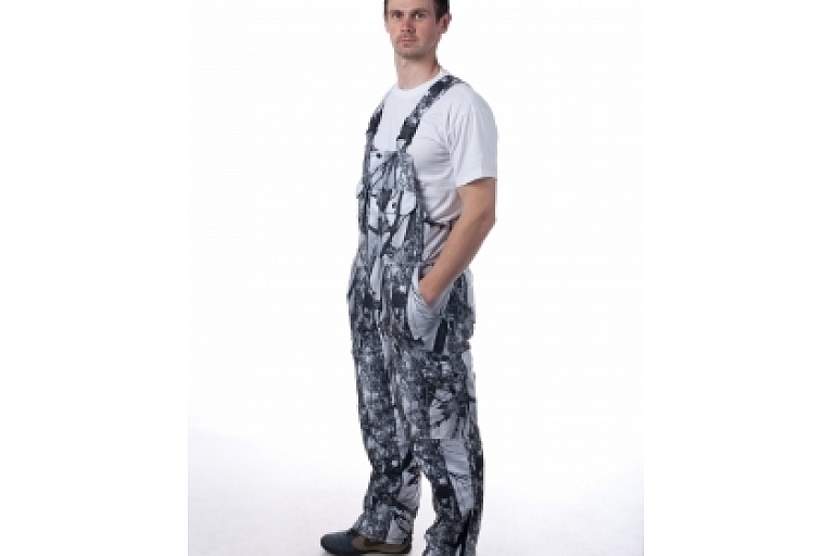 Half overalls with a warm lining