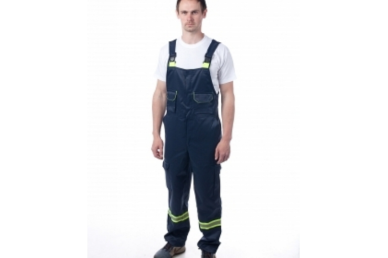 Jumpsuit with reflective stripes