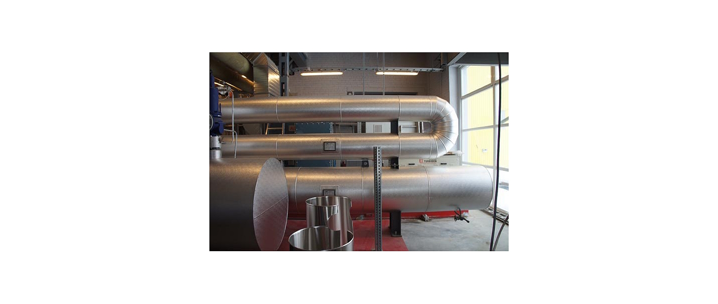Boiler house in Gulbene, device assembly