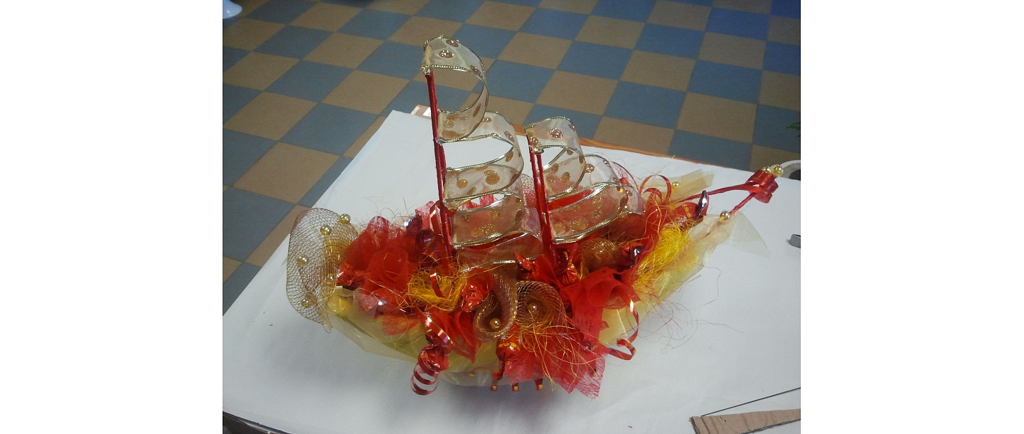 Table decorations for gifts in Rezekne