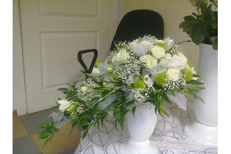 Bridal bouquet, wedding room design in Latgale