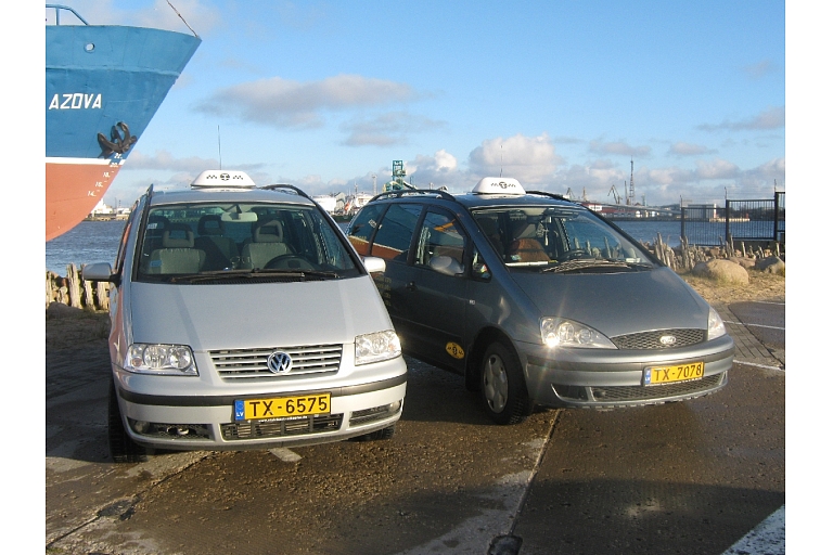 Taxi services in Ventspils city, district, in Latvia