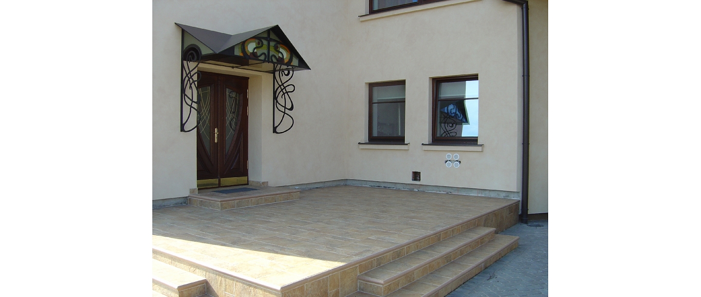 Wrought metal canopies