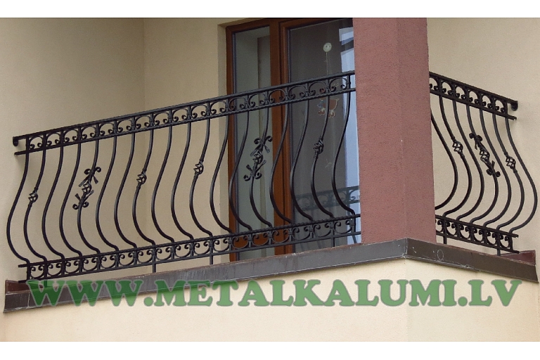Forged metal railings