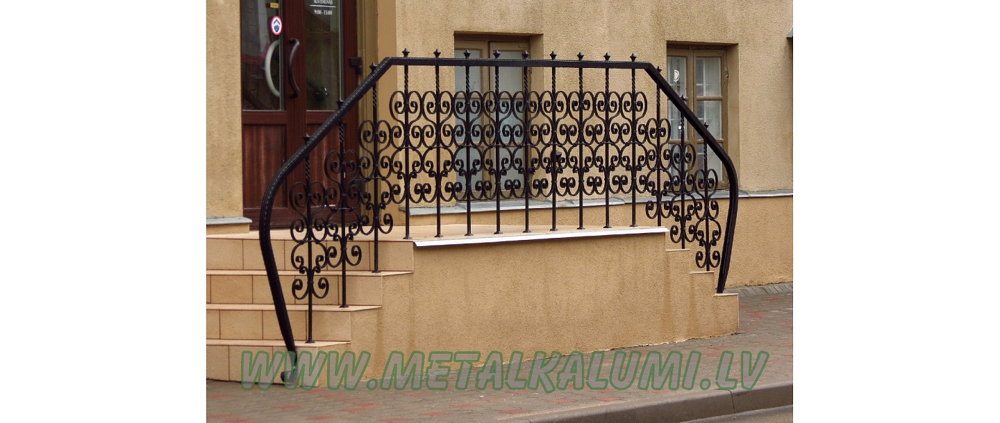Metal stair railings