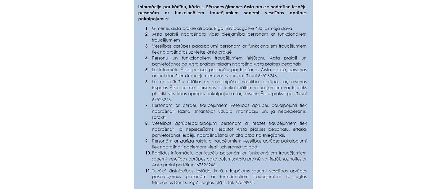 Family doctor in Riga