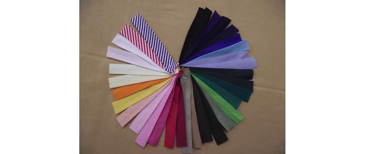 Cotton bias tape finishing materials