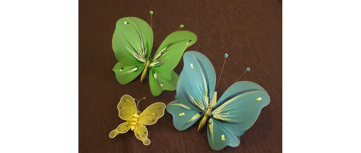 Butterfly curtain decor