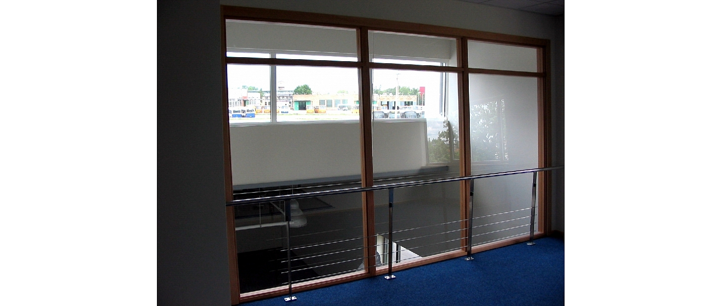 Glass partitions