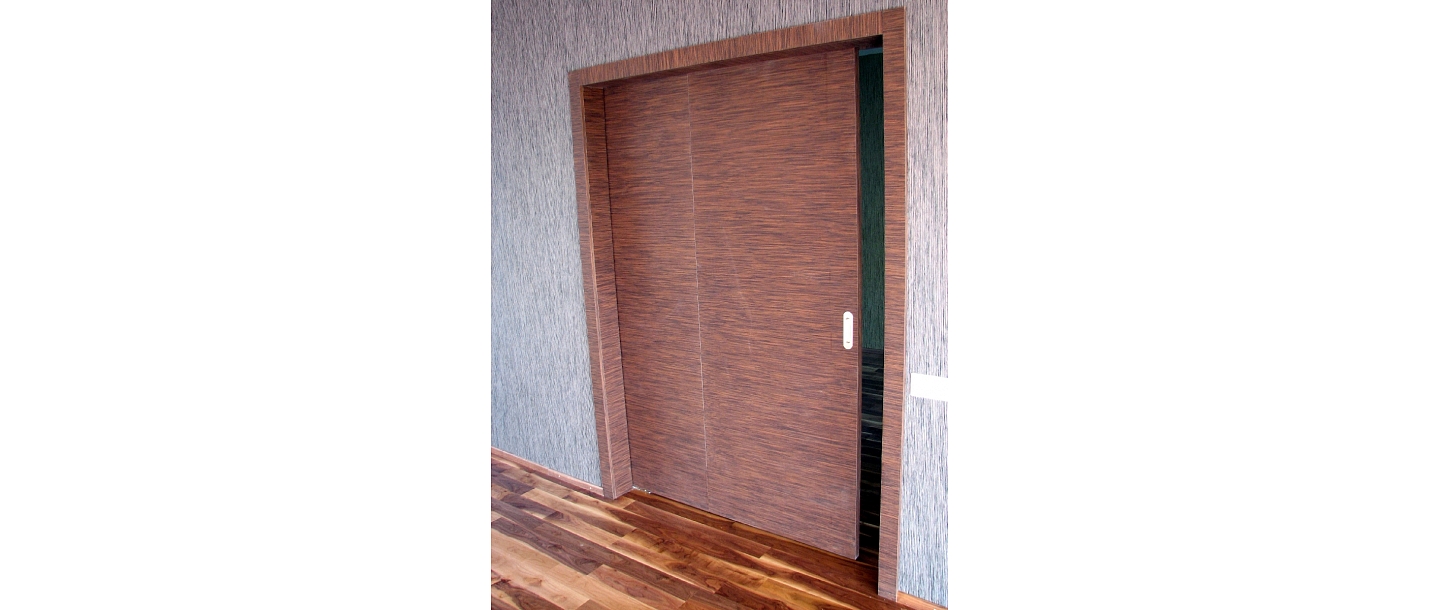 Sliding wooden doors
