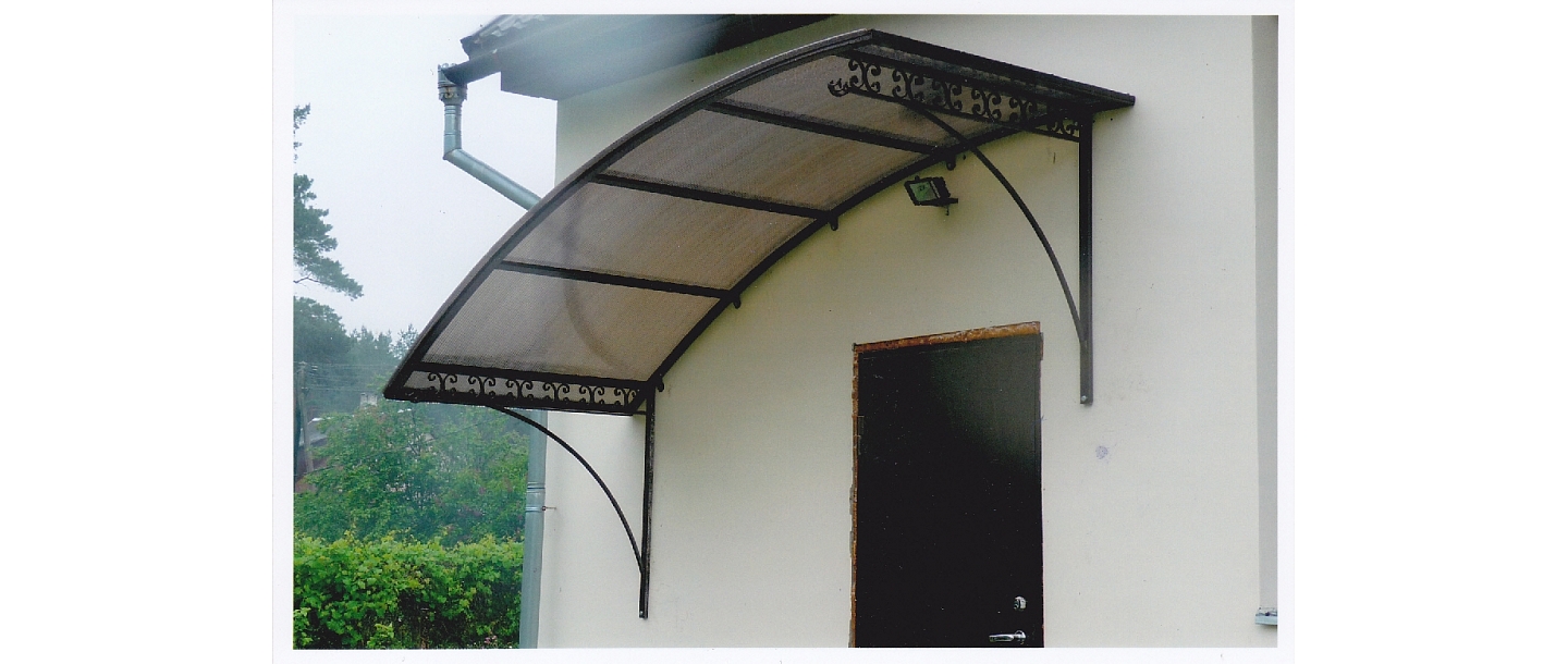 Decorative wrought metal canopies Daugavpils