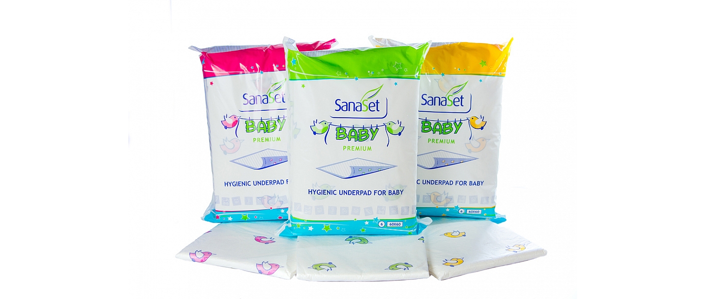 Гигиенические коврики SanaSet Baby Premium для ухода за ребенком