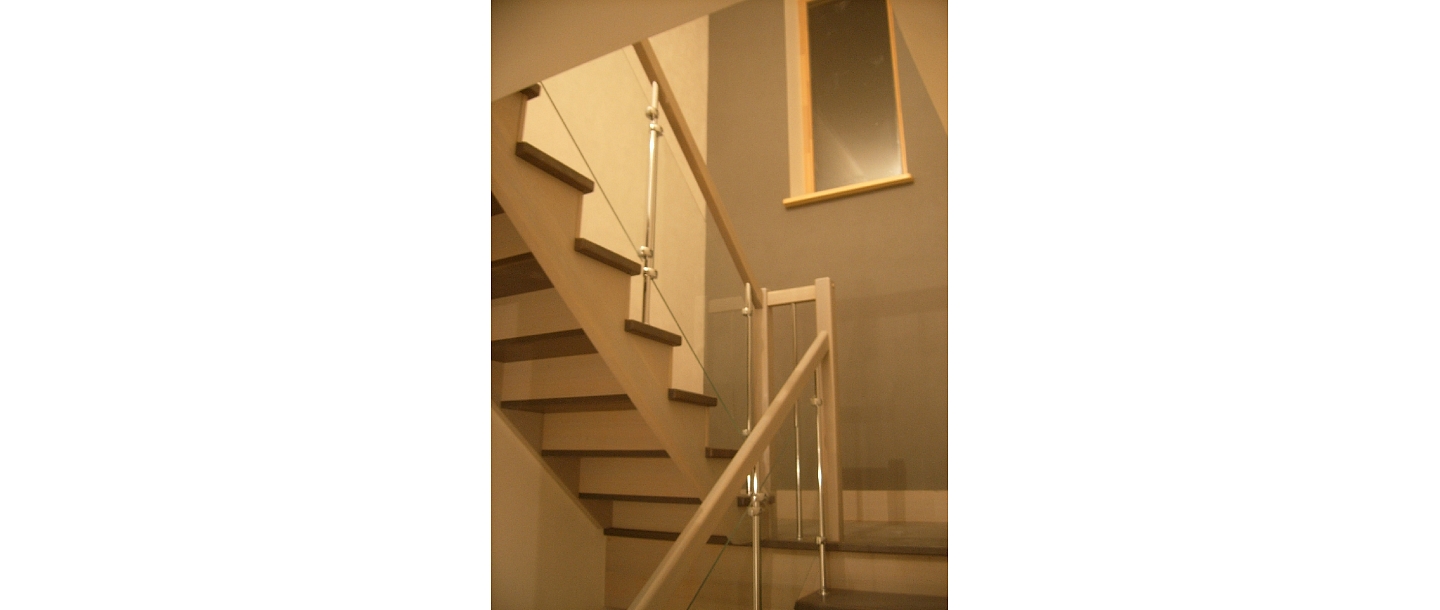 Wooden stairs in Jelgava