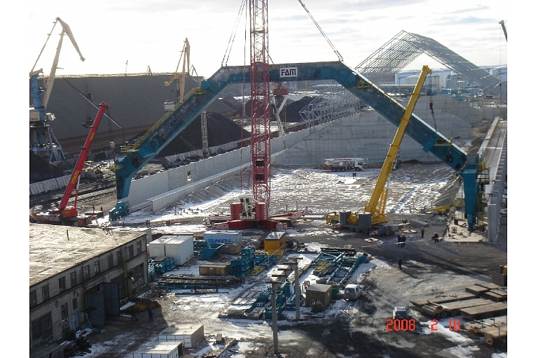 Crane repair, assembly of cranes throughout Latvia