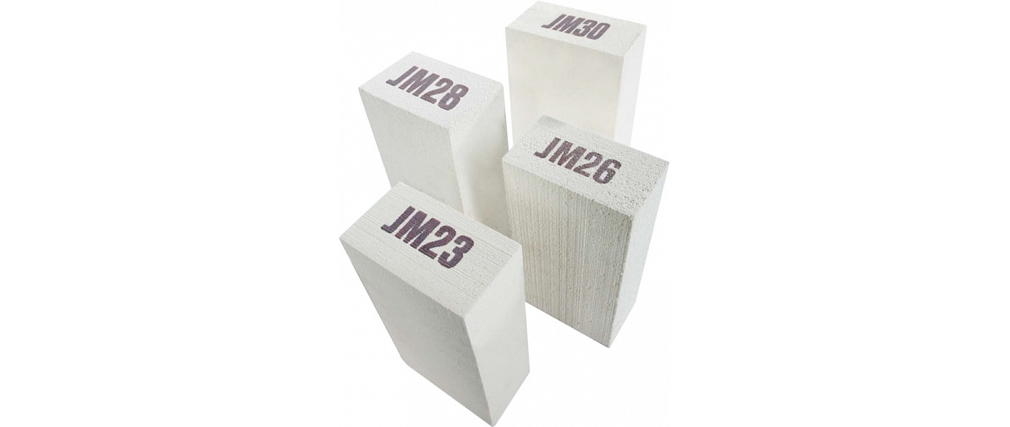 Refractory bricks from 1260°C to 1760°C