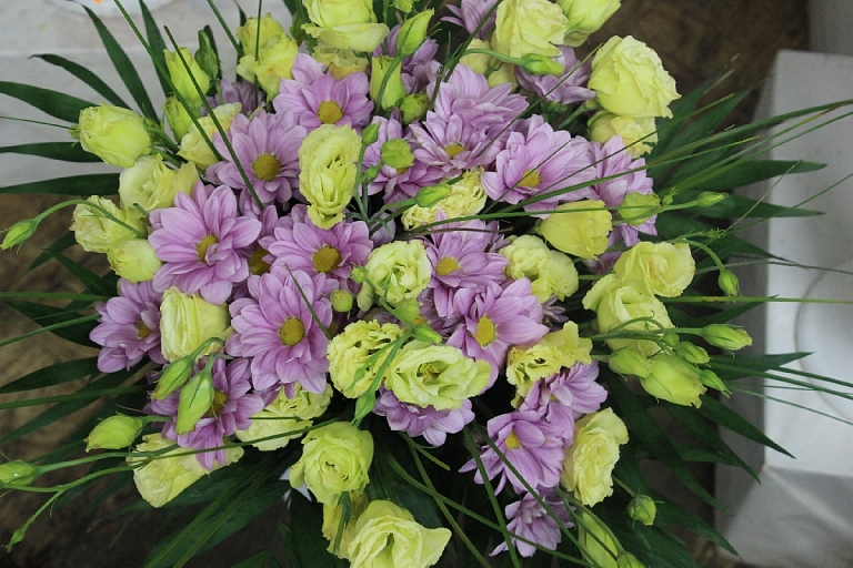 Bouquets of flowers in Jurmala