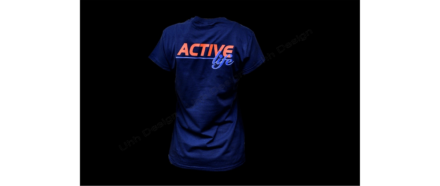 shirt printing Active Life BACK.