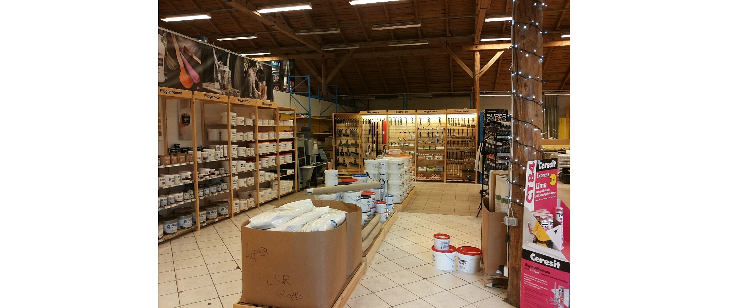 A wide assortment of building materials shop