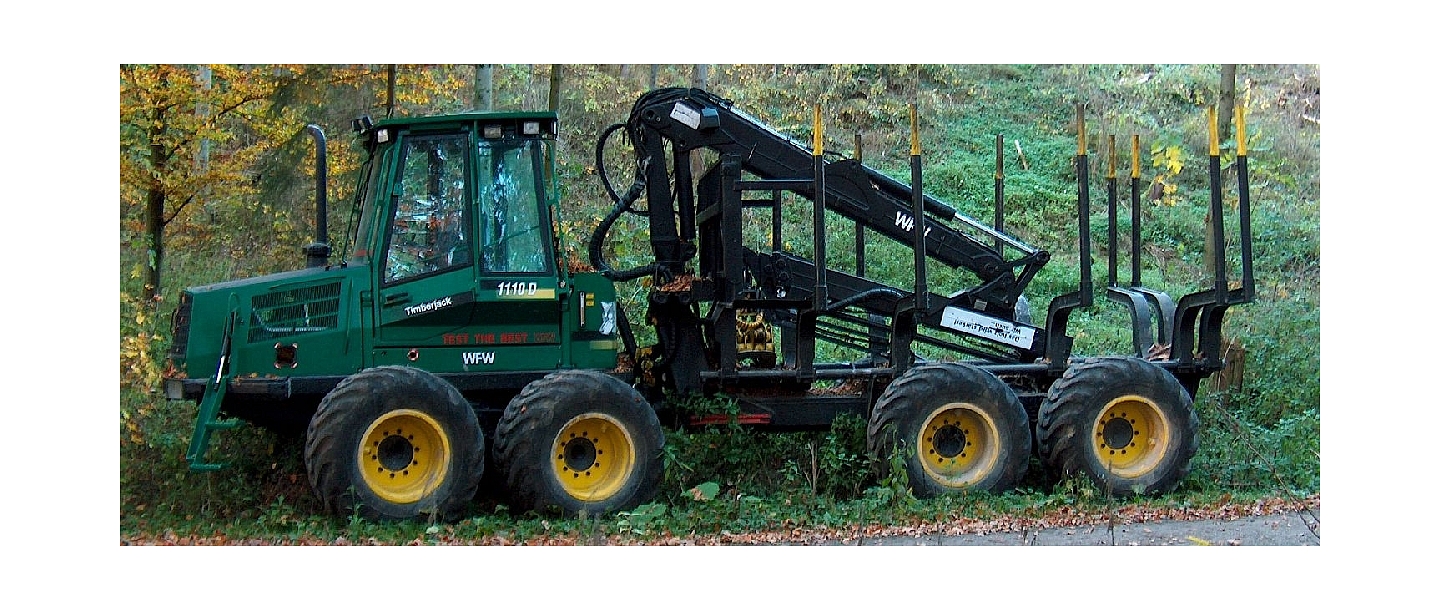 Professional logging services throughout Latvia